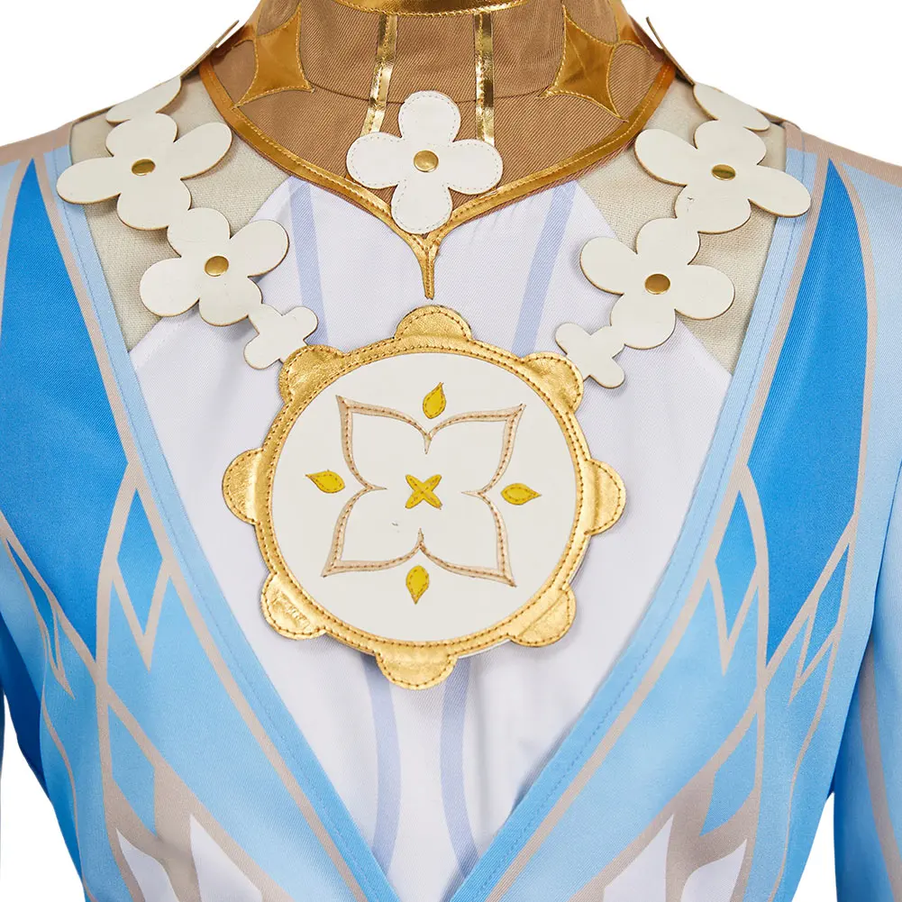 Genshin Impact Lumine Costume Cosplay Donne Adulte Fantasia Kimono Abito Cintura Abiti Travestimento Vestito da Festa di Carnevale di Halloween