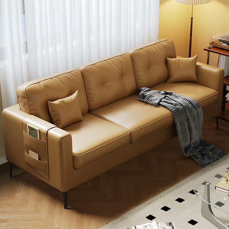 

Recliner Foam Sofa Brown Accommodation Comfortable Girl Sofa New Arrival Muebles Para Salas Modernos Living Room Furniture