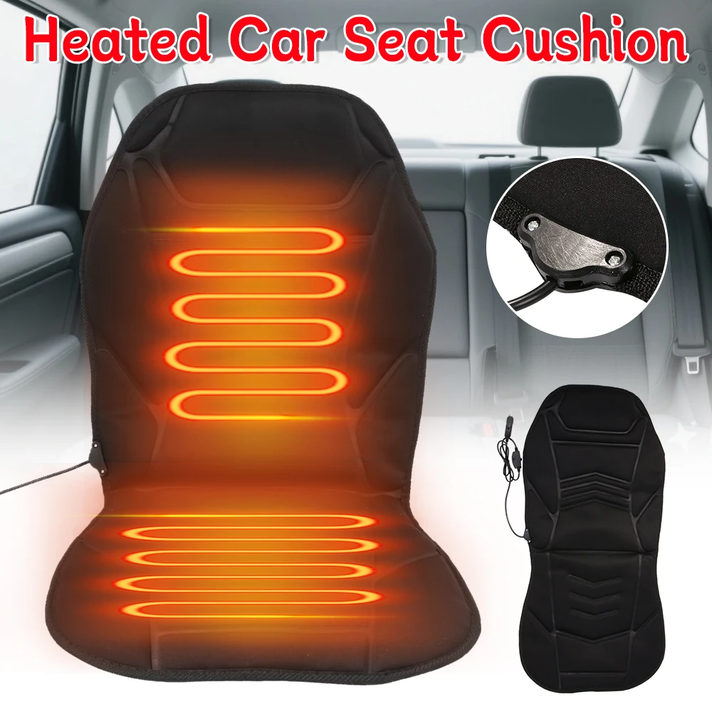 12 فولت ساخنة غطاء مقعد السيارة التحكم التلقائي في درجة الحرارة العالمي مقعد السيارة سخان لوحة التدفئة السريعة وسادة حامي دافئ #4