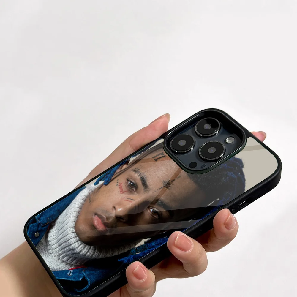 Rap 17 X-xxxtentacions Revenge Phone Case For IPhone 11 12 13 14 15 16 Plus Pro Max Mirror Acrylic PC TPU Cover