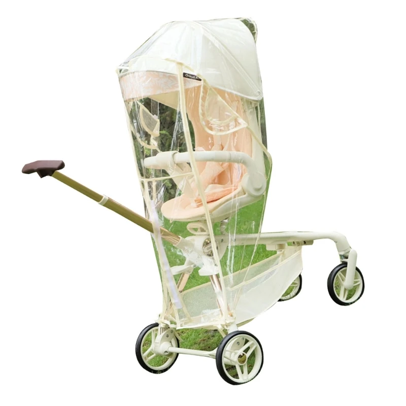 Baby Stroller Rain Cover Universal Clear Windproof Protections Weather Shield