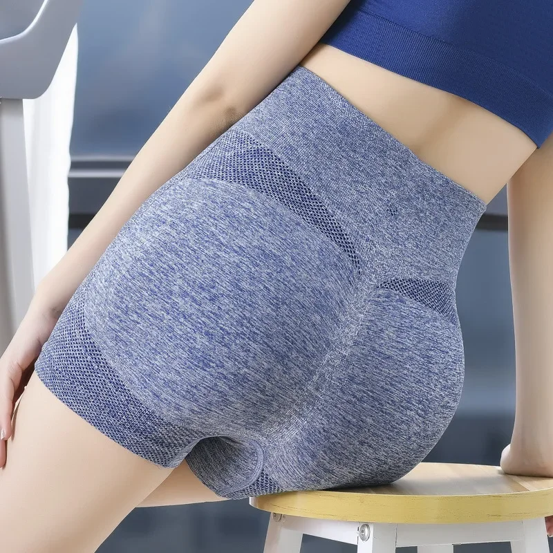 2023 nova cintura alta calças de fitness sem costura shorts elásticos para as mulheres esportes equitação online celebridade pêssego hip yoga shorts