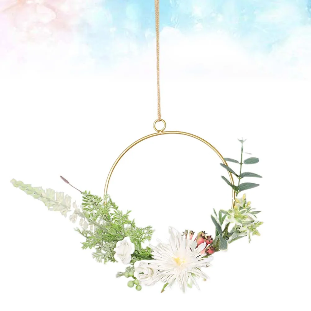 

Artificial Flower Garland Hanging Iron Lavender Wall Decoration Ideal Christmas Home Hotel Store Garland Flower