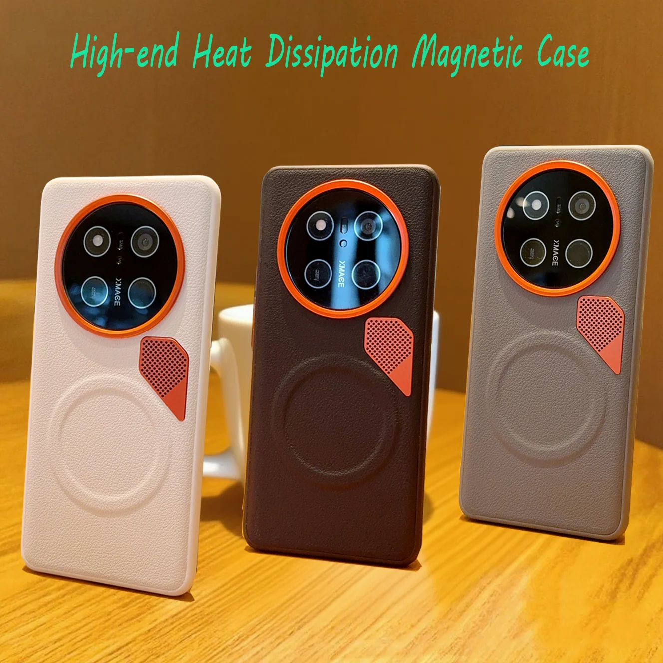 

Чехол с рассеиванием тепла для Honor X70 X60 Pro Magsafe, роскошный магнитный противоударный чехол из искусственной кожи для Honor X9c Smart Magic7 Lite