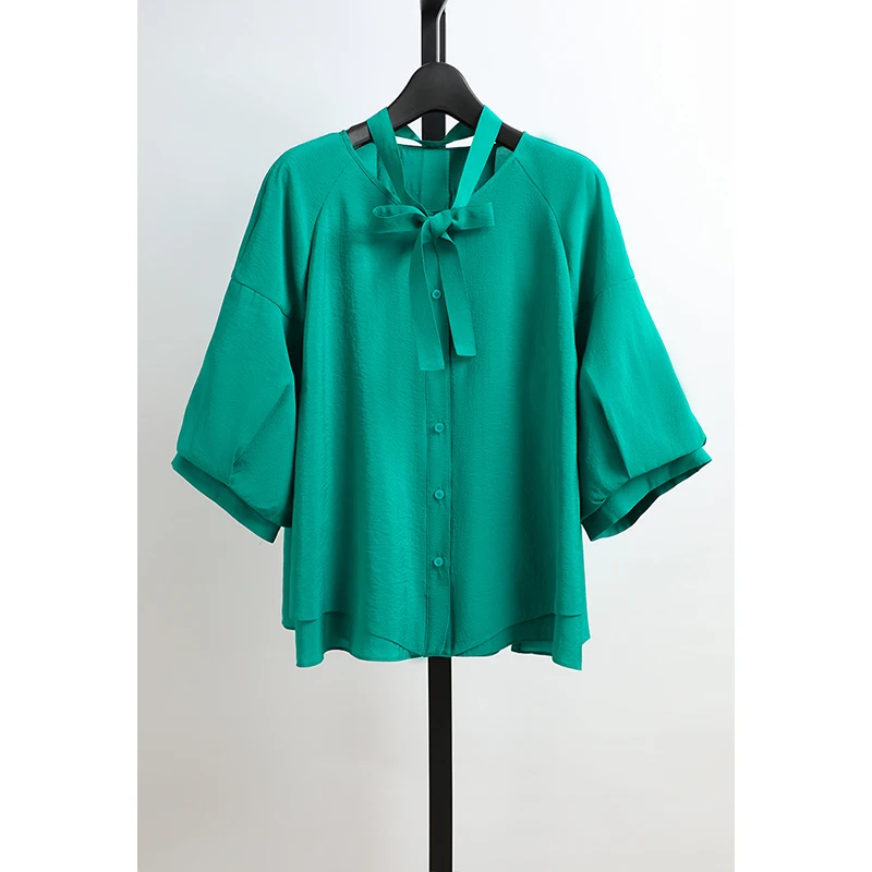 

Casual Lightweight Half Sleeve Shirt Women's Summer New Style Loose Fit Comfortable Top by Awei Clothing Straight Cut Regular...