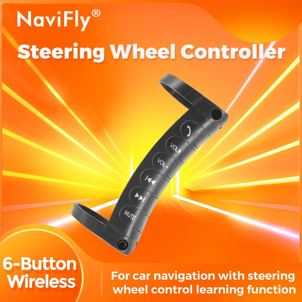 Telecomandi multi-volant per auto wireless multi-ruota universali Telecomandi per auto Pulsanti interruttori multifunzione per Android