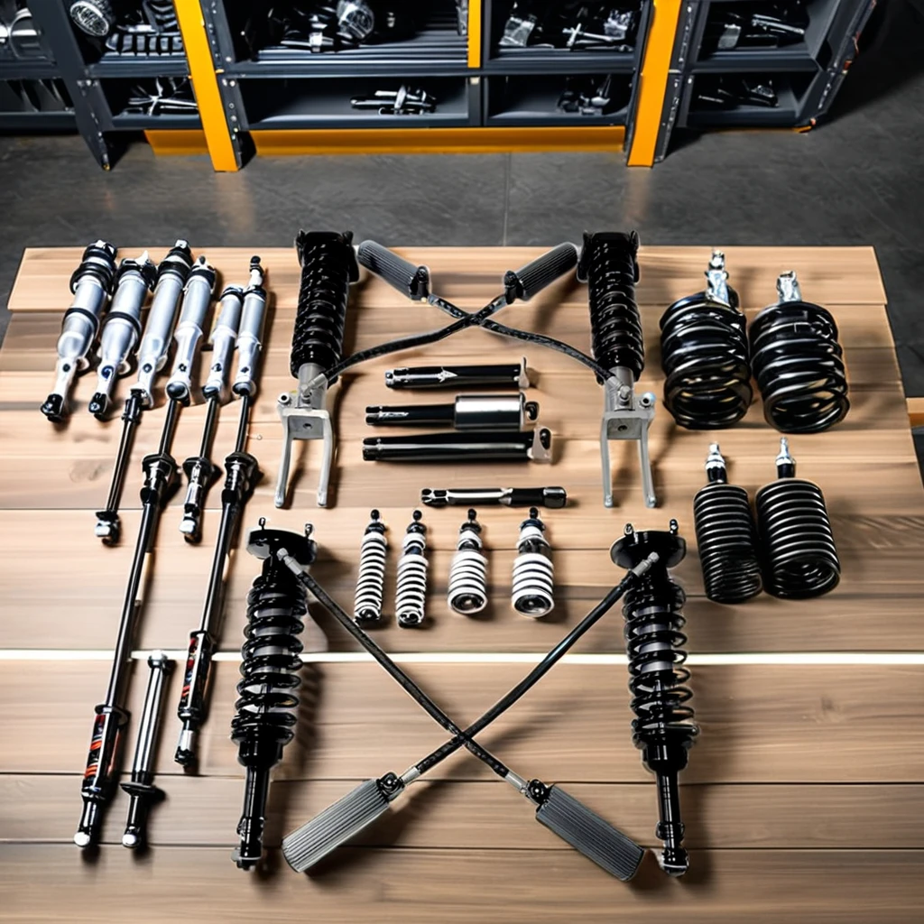 High Performance Off-Road Suspension Kit New Front and Rear 2.5-Diameter Coil Shock Absorbers for Porsche Cayenne