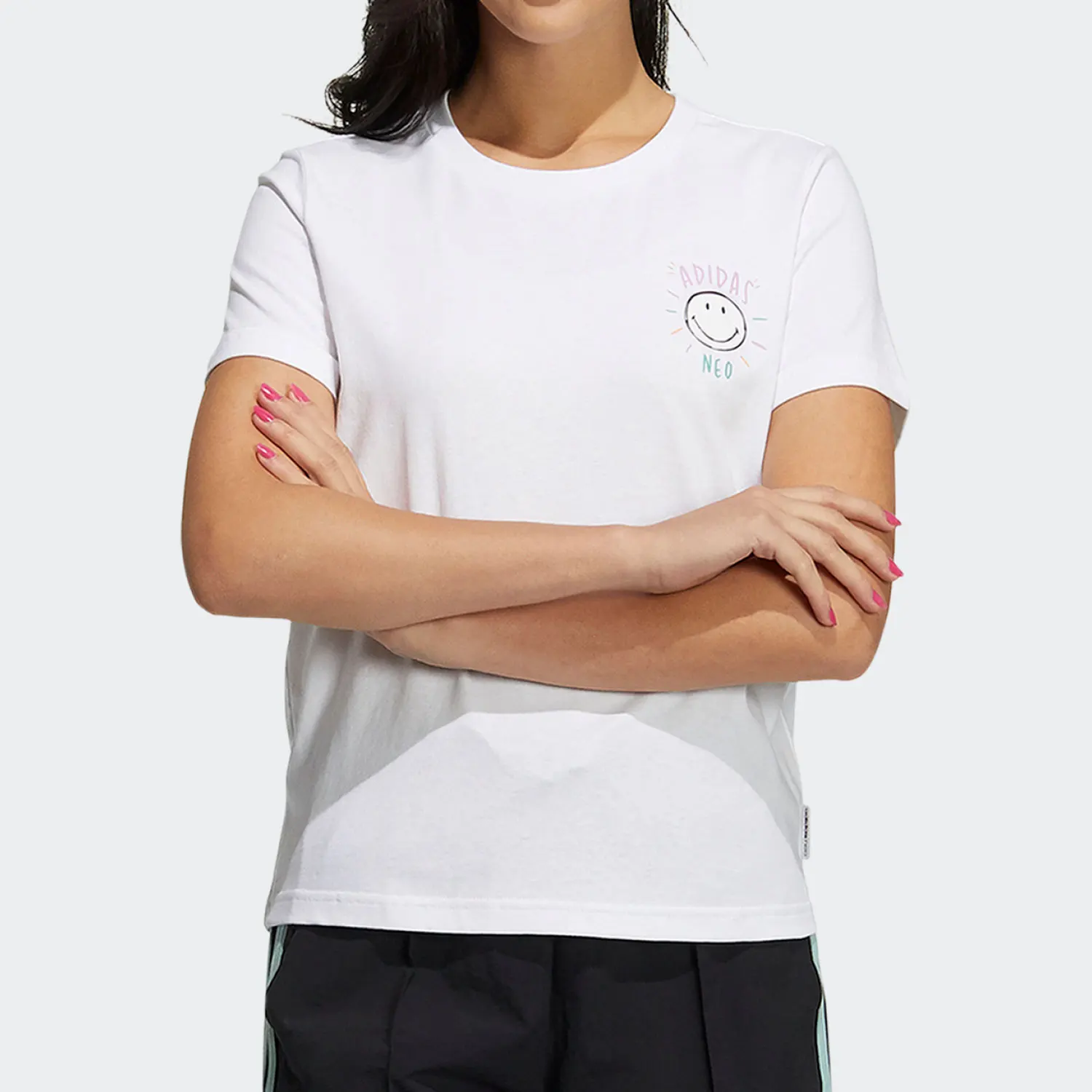 

Adidas Official New Women's Summer Short Sleeve Casual Sport T-Shirt GP5784