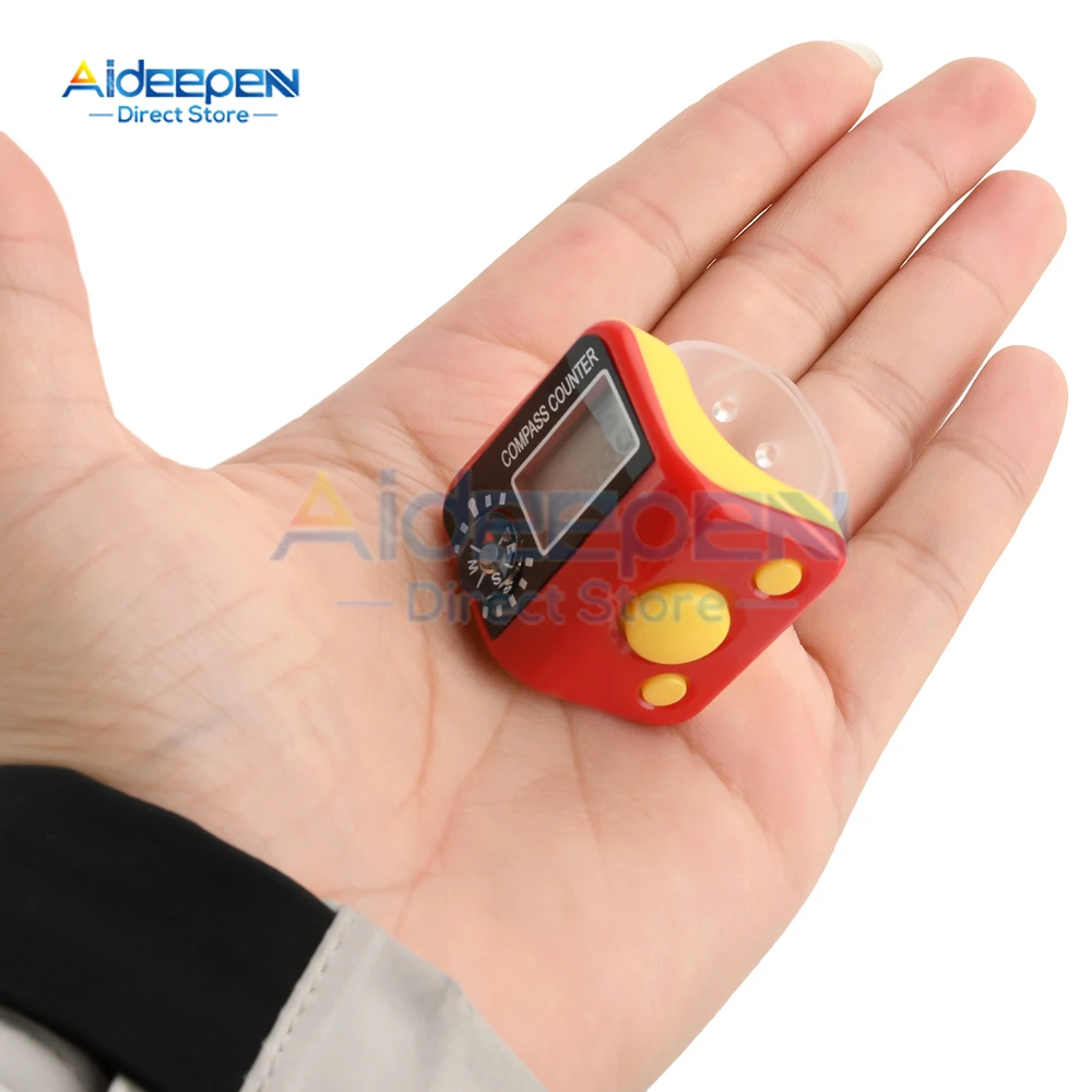 Penghitung Baris Digital LED 5 Warna, Penghitung Penghitung Tampilan 5 Digit, Penghitung Klik Nomor Genggam, Penghitung Penghitungan Jari