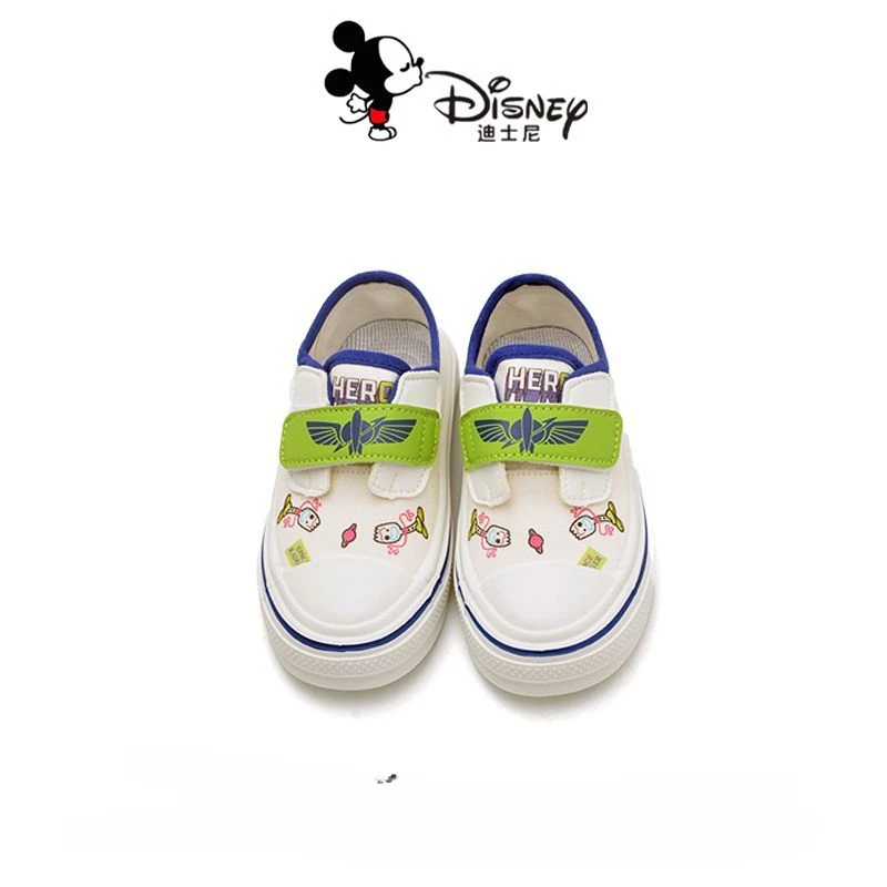 Disney Buzz Lightyear scarpe di tela per bambini scarpe casual estive per ragazzi e ragazze scarpe bianche leggere con suola morbida