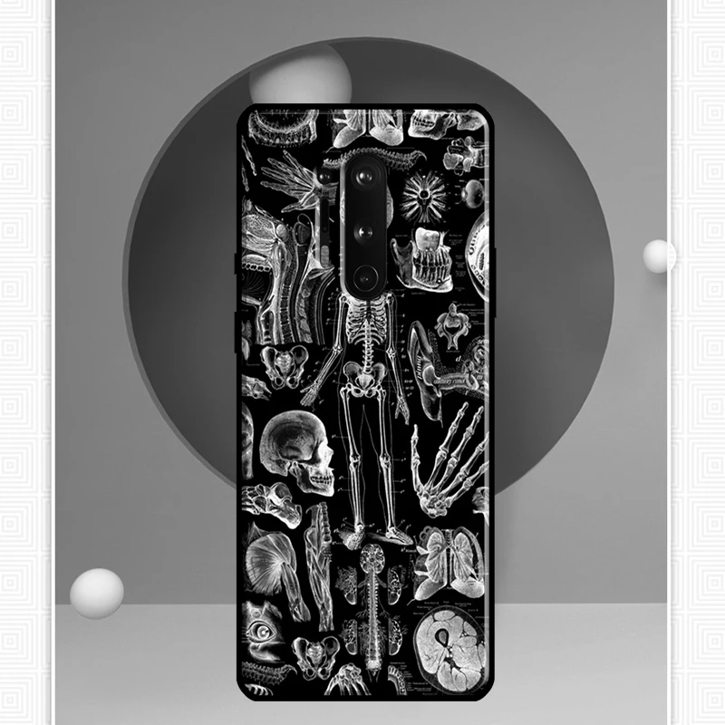 Skeleton  Bones Case For Oneplus 10T 8T 9R 9RT Ace 11 9 10 Pro Cover For Oneplus Nord N20 N10 2T CE 2 Lite