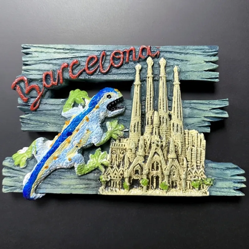 Europe Spain 3D Refrigerator Magnet Tourist Souvenirs Stickers,Home & Kitchen Decoration Fridge Magnet Message Sticker
