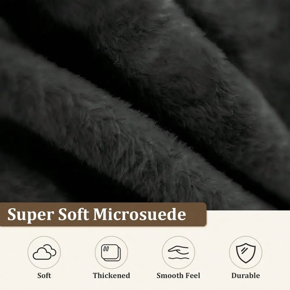 Bag Chair Grey, 4FT 5FT 6FT Suede, Soft, Memory Foam Bean Bag Chair With MicroVelvet Cover, FoamFilled Furniture, Large Bean Ba view 3