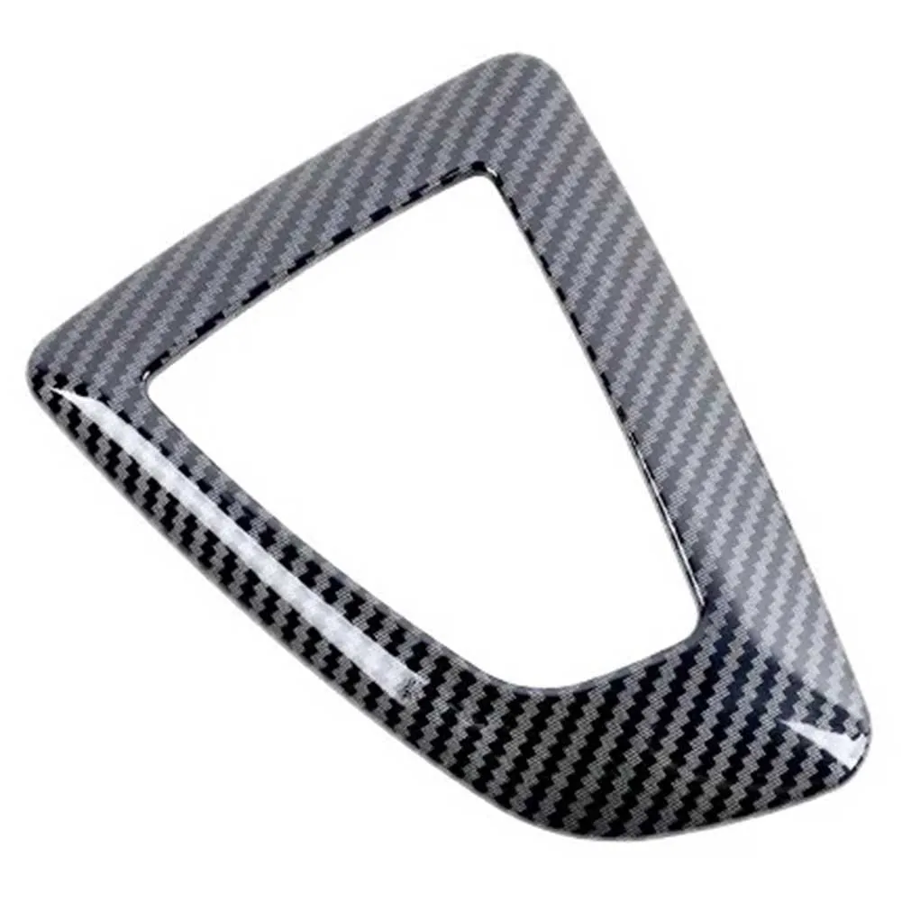 1 Stück Kohlefaser-Mittelkonsolen-Schaltplattenabdeckung für BMW F20 F21 F22 F23 F30 F31 F33 F34 F35 ABS Schalthebel-Abdeckung