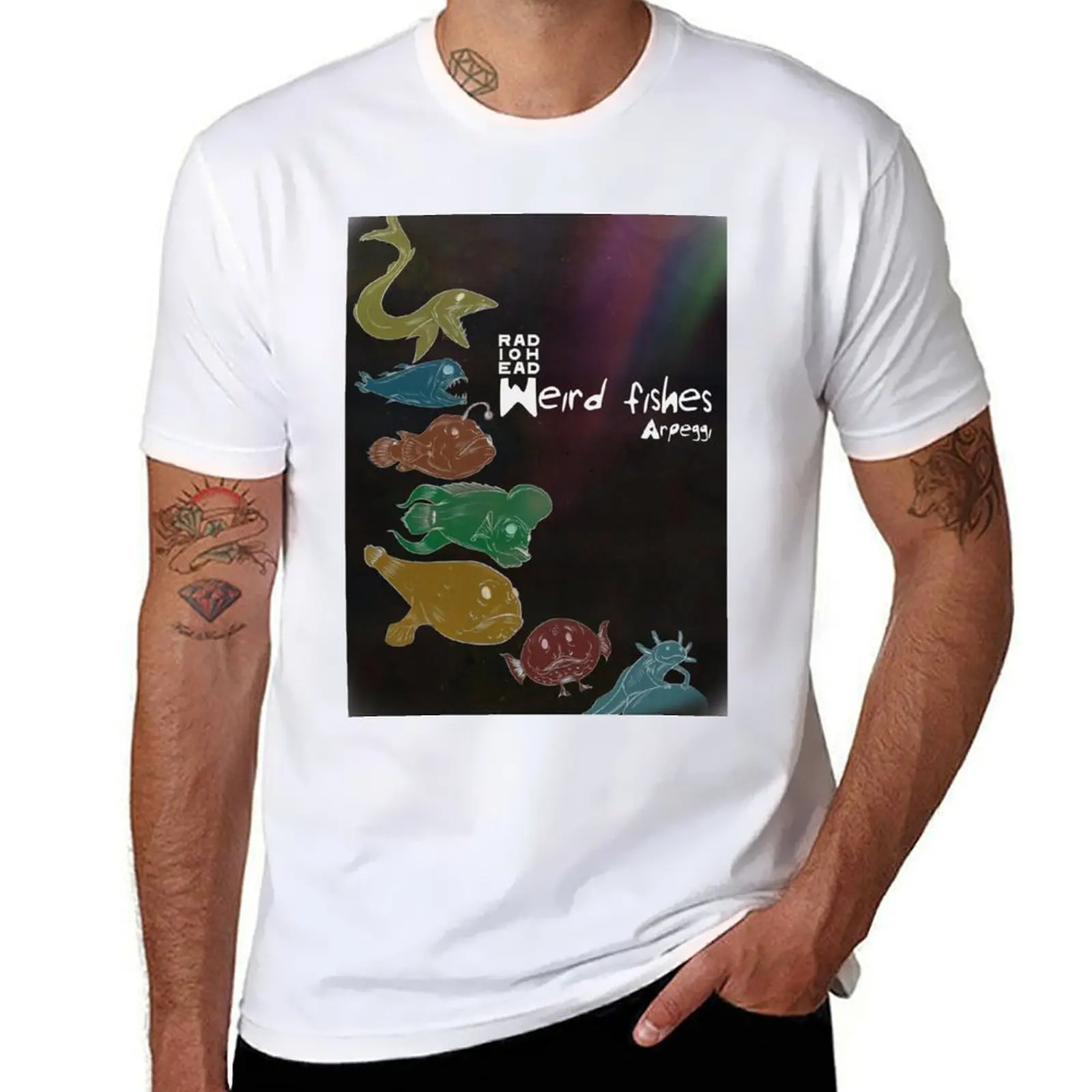 

Radiohead Weird Fishes - Alternative Art Poster and T-Shirt man graphic t shirt t shirt men 100% cotton luxury brand T-Shirt