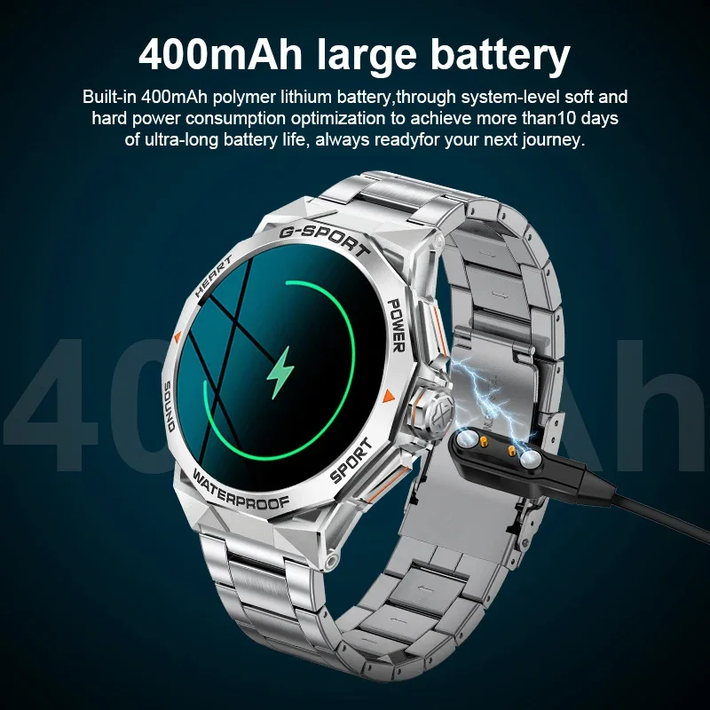 LIGE 466*466 HD Screen Smart Watch Heart Rate Monitoring Smartwatch Bluetooth Call Waterproof Sport Men Bracelet For Android IOS