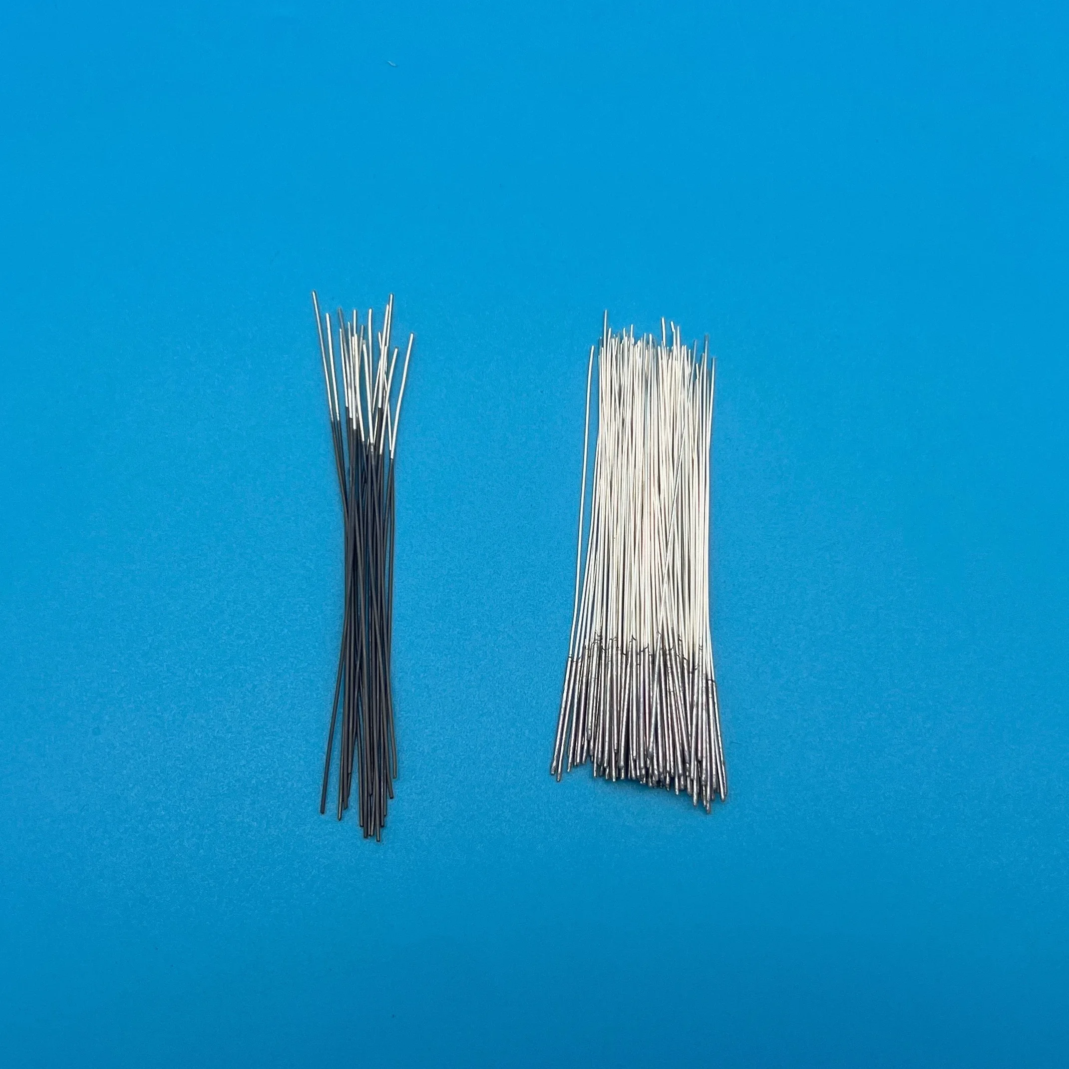 سلك فضي نقي مطلي بالكلوريد سلك فضي 0.6*80 مللي متر سلك فضي كلورايد مطلي بالكهرباء