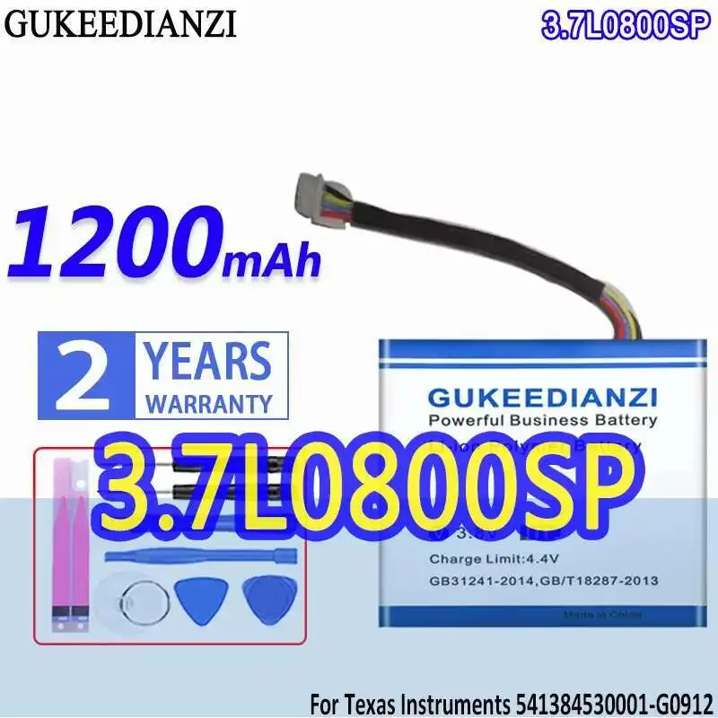 

Calculator Battery 3.7L0800SP 1200Mah For Texas Instruments N2 AC 2L1 A TI-Nspire CX Cas 541384530001-G0912 Series