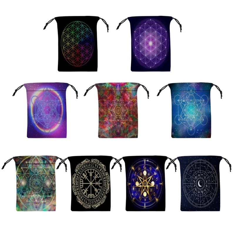 Drawstring Bag Divinations Tarots Bag Game Dices Oracles Cards Stored Bag