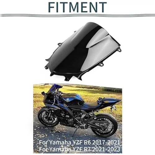 Imagen 2 del producto Para Yamaha R6 yzfr6 2017-2023 yamaha R7 2024 2021-2023 r7 accesorios parabrisas delantero de motocicleta accesorios de pantalla