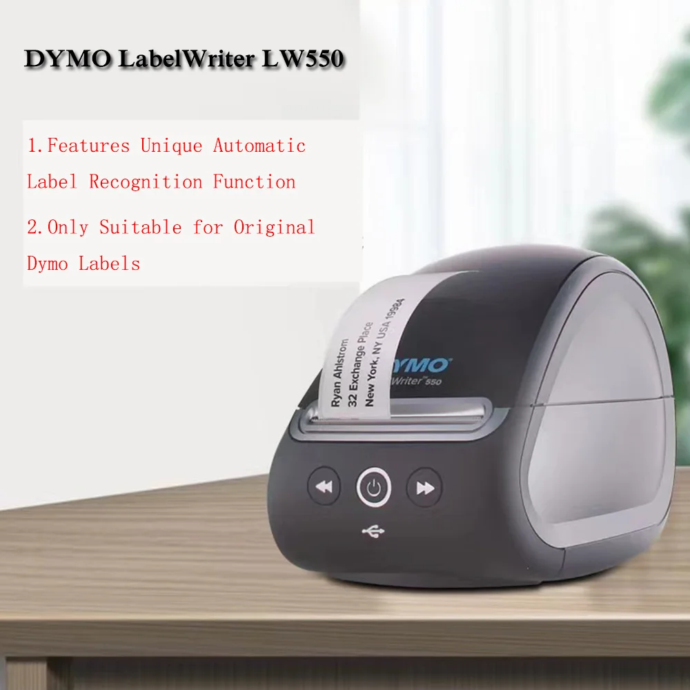 Принтер для этикеток DYMO LabelWriter LW450 Turbo/LW550 термоэтикетка для этикеток, почтовых отправлений, штрих-кодов и многого другого, для дома и офиса