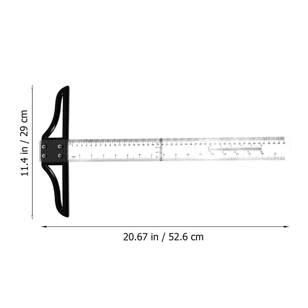 Portable Ruler for Measuring and Marking Use Sturdy Acrylic ABS Material Precision Measurement Ruler for Artists