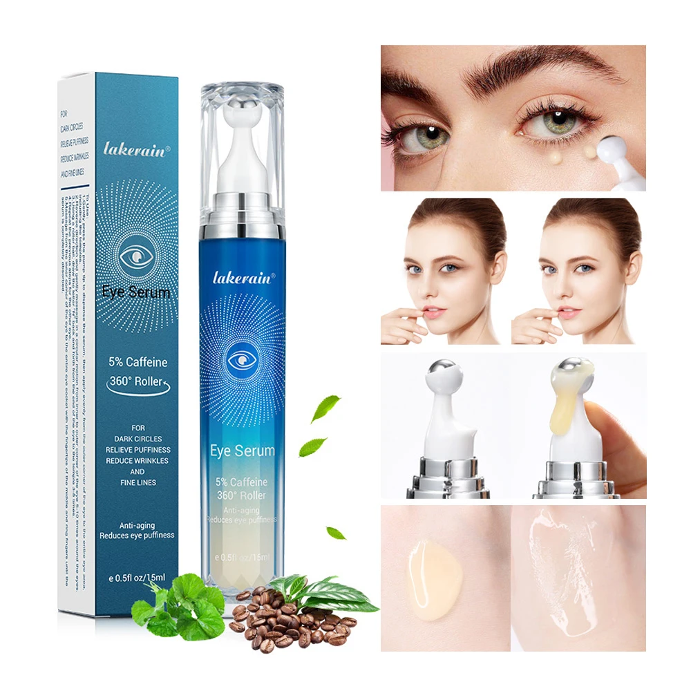 

360° Massage Anti-Wrinkle Eye Cream Get Rid Of Dark Circles Lighten Fine Lines Eye Bags Puffiness Anti-Aging Serum Firming Eye