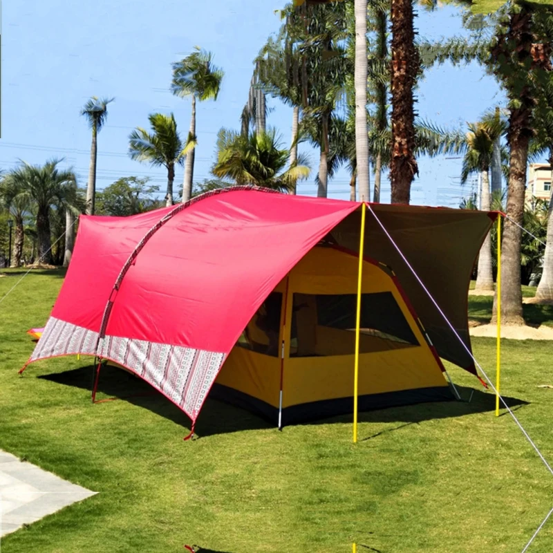 Tenda da sole UV Habi unipolare 6m * 4.5m * 2.4m tenda da esterno per esterni ad altissima Habe grande tenda parasole a pioggia tenda Multi-persona