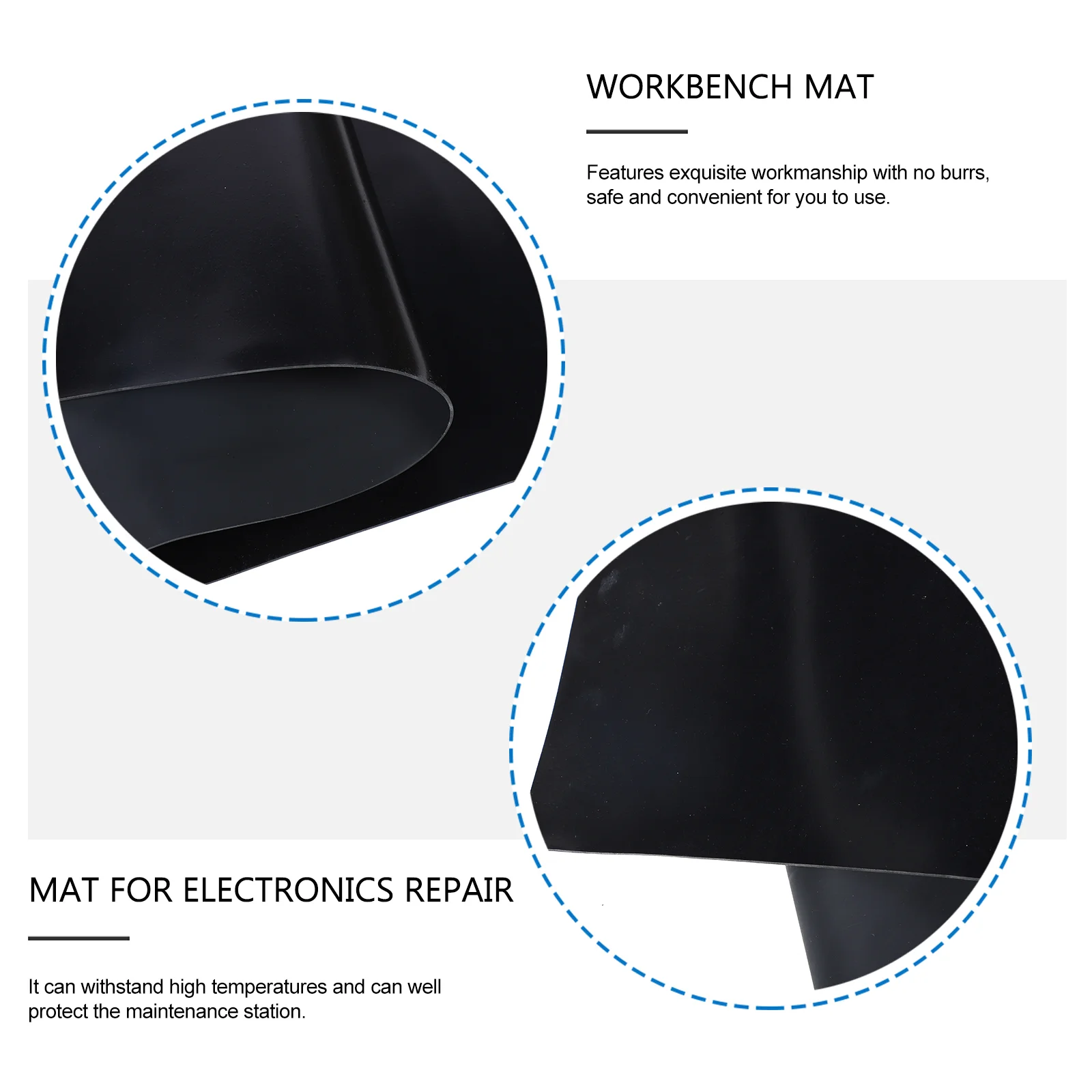 Anti-static Table Mat Esd Safe Magnetic Soldering Anit Work Pad Grounding Black Rubber Pads