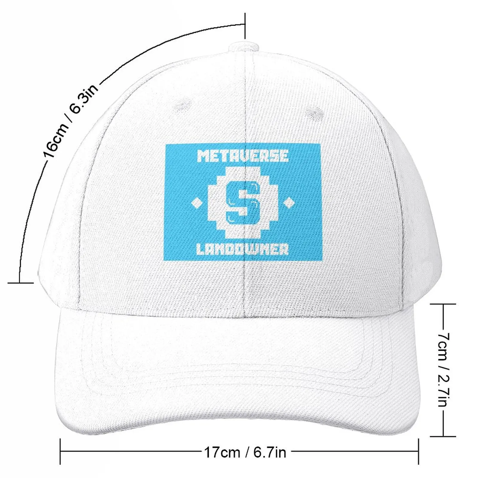 Metaverse Landowner White/Blue Baseball Cap Military Cap Man black Men Golf Wear Women's