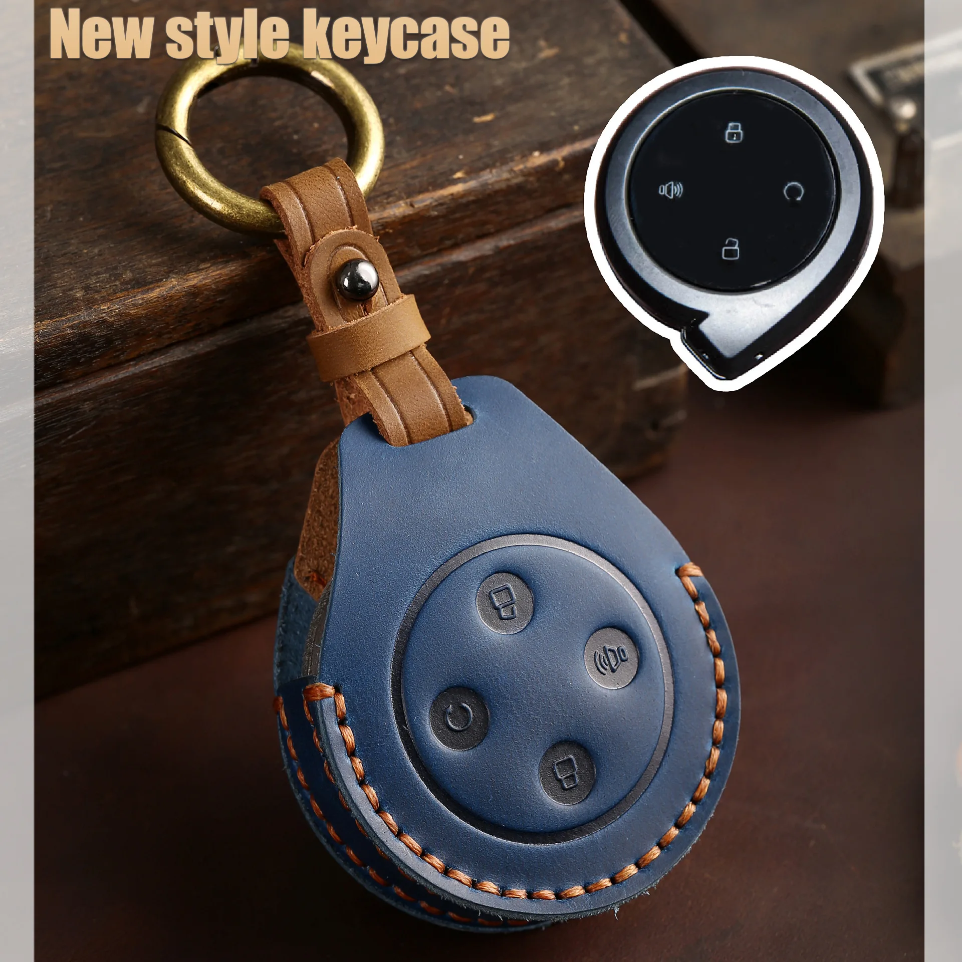 Для GWM POER 2023, аксессуары, кожаный чехол для ключей от машины, брелок