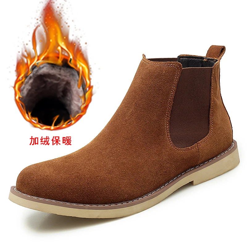 

Plus size 47 Men's Chelsea Boots Fashionable Business Leather Men's Shoes Luxury Shoes Men Leather Original Designer Shoes Men