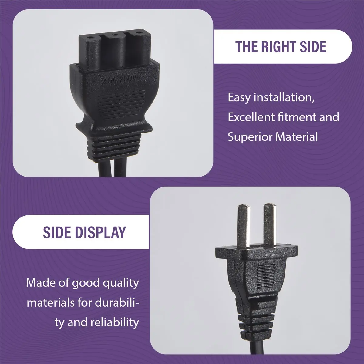 Cable de Alimentación de Repuesto para Pedal de Máquina de Coser AIMA, Enchufe en Forma de D para Singer 4452 4443 4432 4423 150s, Enchufe Estadounidense