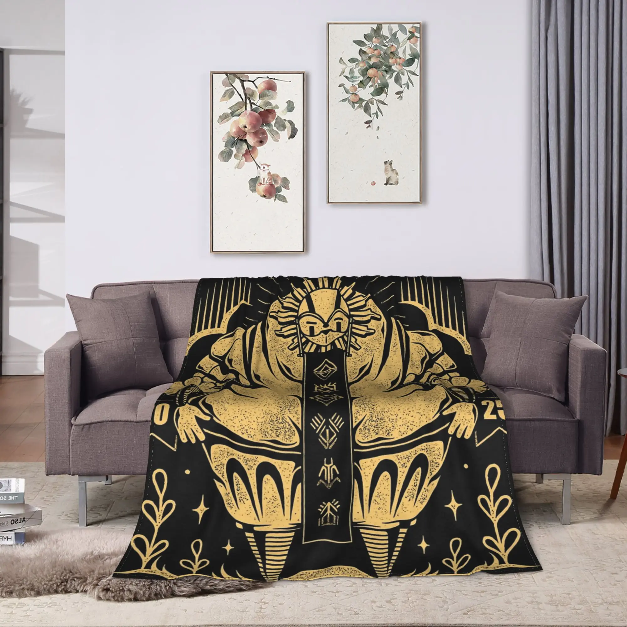 Clair Obscur Expedition 33 Game Plush Blanket Students  Flannel Throw Blanket For Bedroom Warm Bedspread Gift Idea