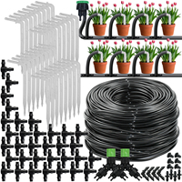KESLA 5M-50M Automatic Drip Irrigation System Watering Kit 1/4'' Drippers Drip Arrow for Garden Balcony Plants Pot Greenhouse