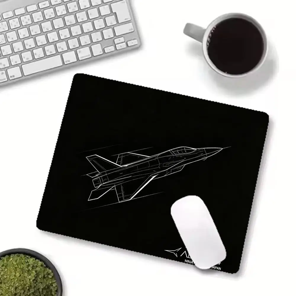 Jet Engine Outline Drawing Mousepad Table Mat Large Size For Bedroom Learning Keyboard Accessories Office Desktop Laptop