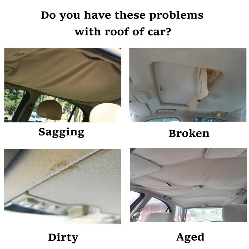 

Suede Headliner Fabric with Foam Backed Suede Wrap Interior Material for Car Roof Home Repair/DIY Material Auto Headliner Fabric