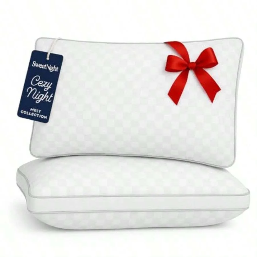 

Pillows Queen Size Set Of 2 Bed Hotel Pillows Almohadas Para Dormir Side Back Stomach Sleeper Relief Neck Head Shoulder