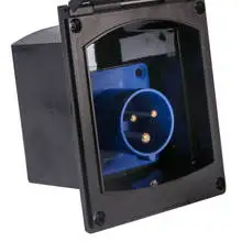 1PC Nero/Bianco Rete 230V 16A Presa a filo per Roulotte Camper Camper Van RV Accessori