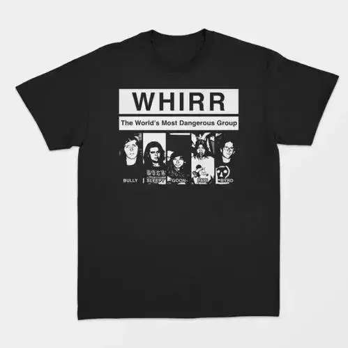 

Хлопковая Тяжелая черная рубашка унисекс Vtg Whirr для участников группы, все размеры, AA1276 манга, винтажная аниме одежда, футболка большого размера, мужская одежда