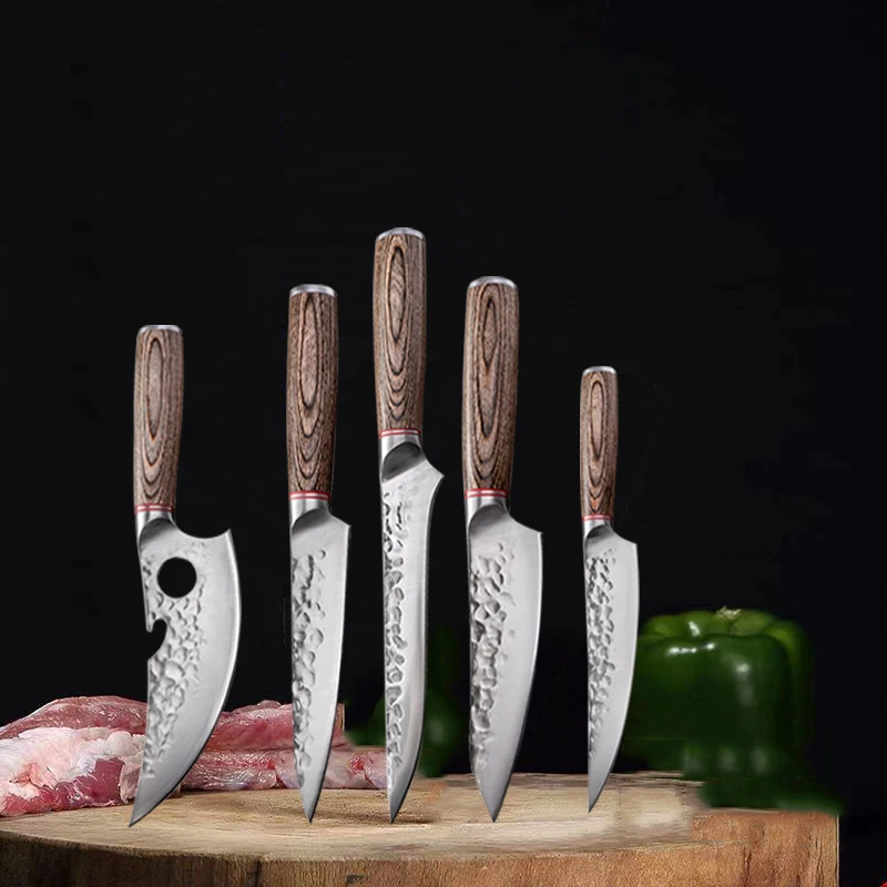 

Stainless Steel Cutting Knife Forged Chef Knives Meat Cleaver Utility Slicing Peelling Knife Fruit Vegetable Cutter Tools