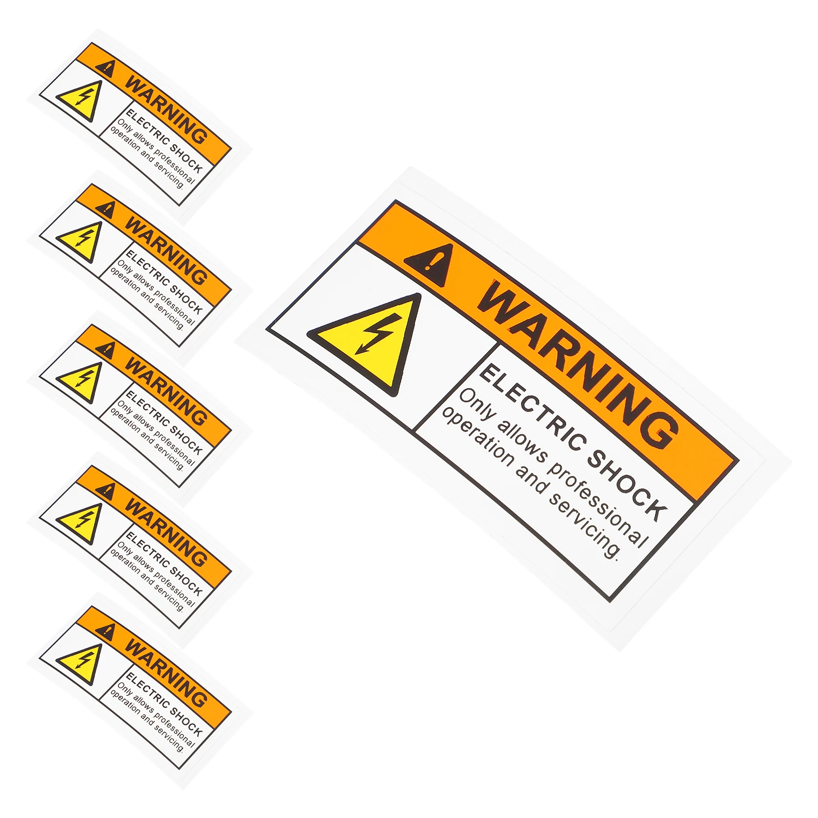 5pcs High Voltage Electric Shocks Sticker Decal Electrical Box Stickers Caution Electrical Room Use Resistant Industrial