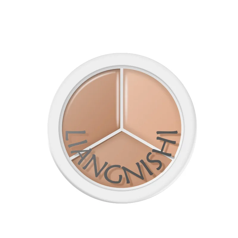 3-Farben-Concealer-Palette, befeuchtet, langanhaltend, deckt Augenringe ab, Akne, Poren, Creme, Schattierung, Textmarker, Gesichts-Make-up, Kosmetik