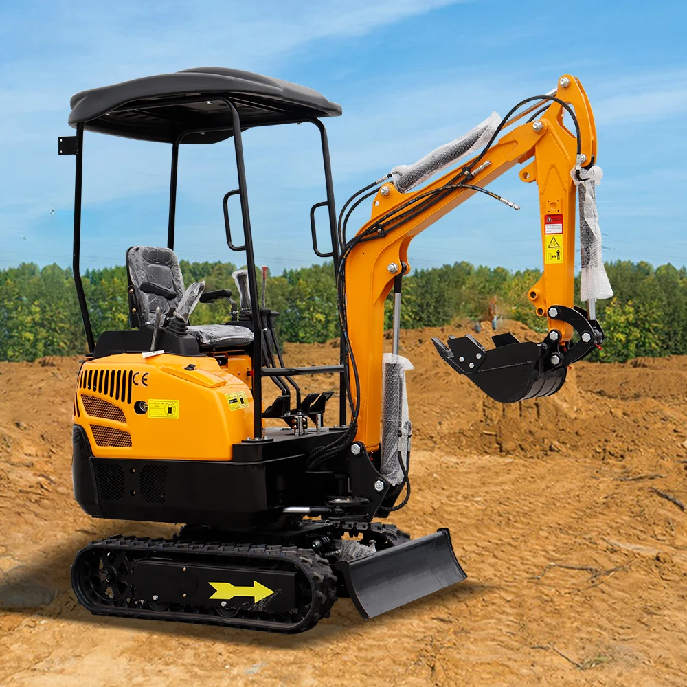 Małe Koparki Automatyka Maszyn Hydrauliczne Maszyny do Prac z Ziemią Mini Mikro Gąsienicowa Koparka Koparka 1 2 3 Ton Mini Koparka