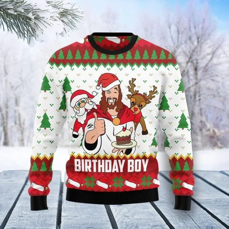 2026 New Christmas Sweater Men's Fashion Hoodie Holiday Gift High Quality Comfortable Design Winter Clothing Sweaters for Men
