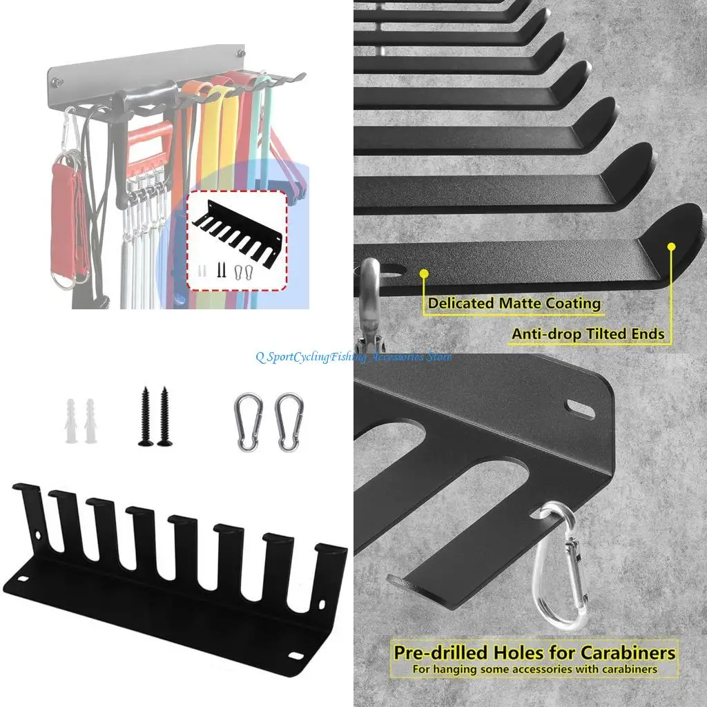 7 Löcher Metall Bat Lagerungsregal Widerstandsbänder Speicherhalter einfach zu installieren