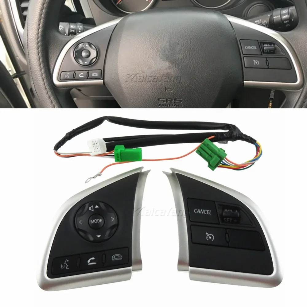 For Mitsubishi Outlander 2013 2014 2015 Mirage 2014 2015 Audio Radio Control Cruise Control Switch Steering Wheel Switch Button