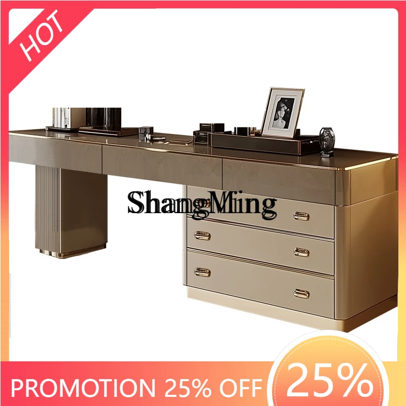 

SM Luxury Dressing Table and Chest of Integrated Modern Master Bedroom Storage Bedside Makeup Table High-End New Model