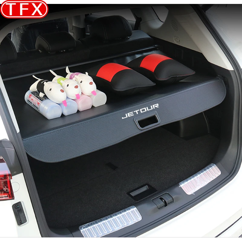 For Chery Jetour X70 Plus 2023 2022 Car Trunk Curtain Cover Decoration Partition Board Auto Decorations Modificated Accessories