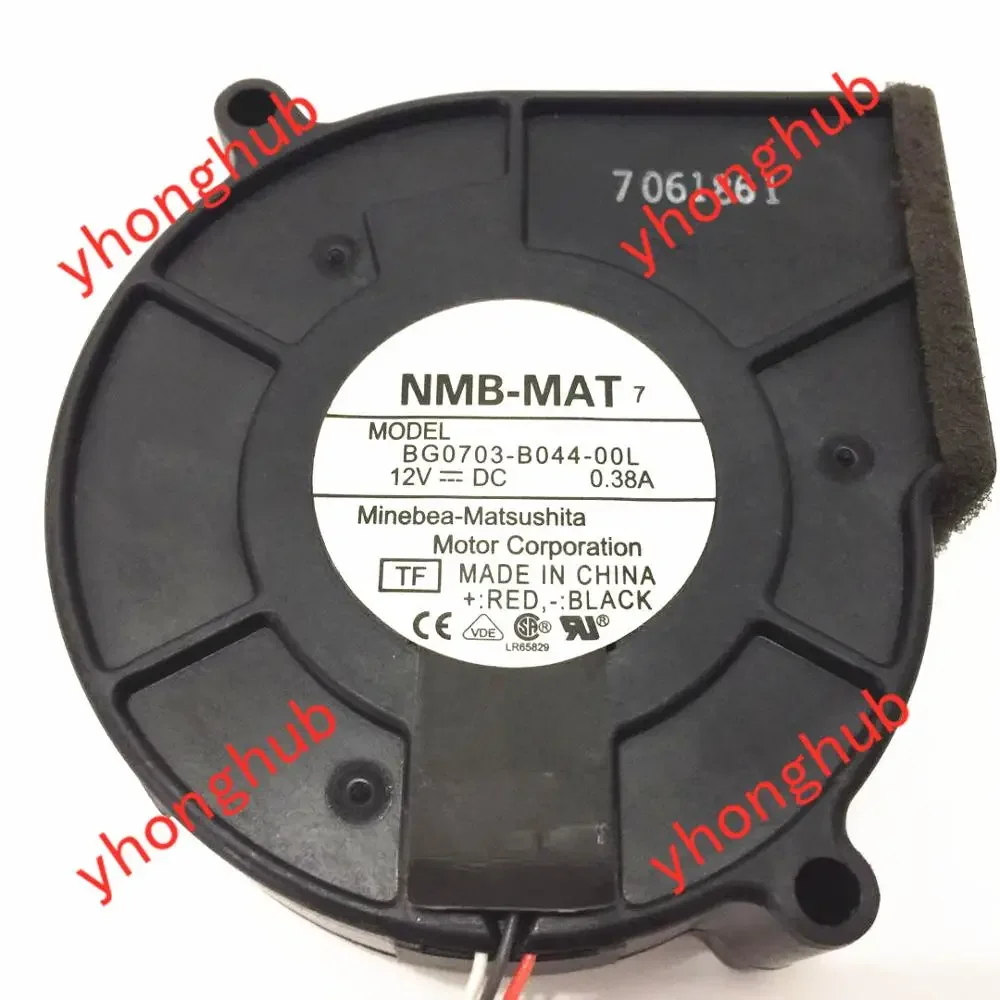 NMB-MAT BG0703-B044-00L TF DC 12V 0.38A 75x75x30mm مروحة تبريد الخادم
